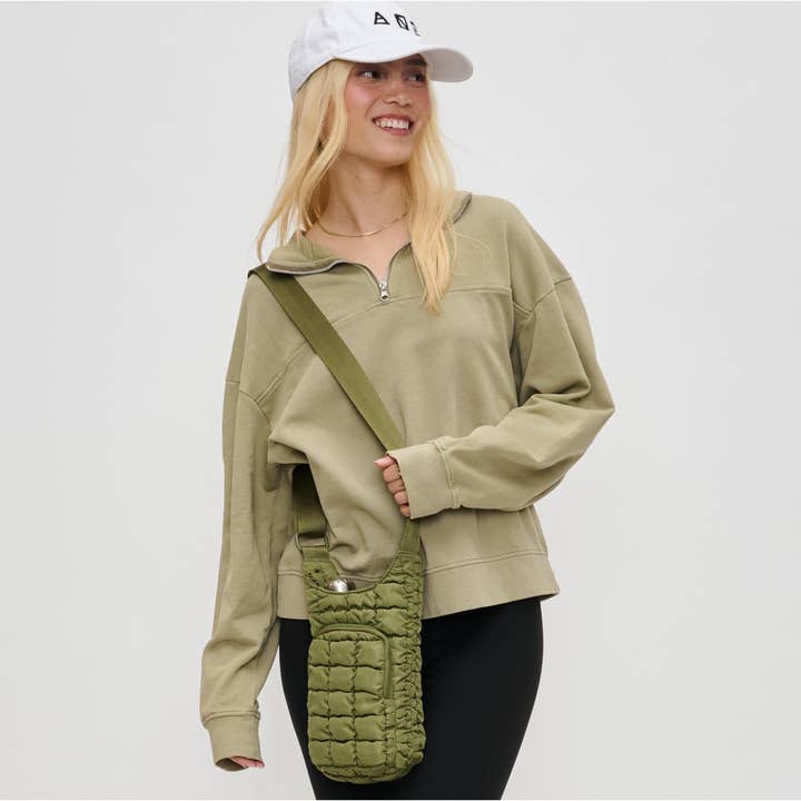 Sol and Selene - Wholesale Crossbody Bag - Women's - Let It Flow - Quilted Puffer Water Bottle Crossbody