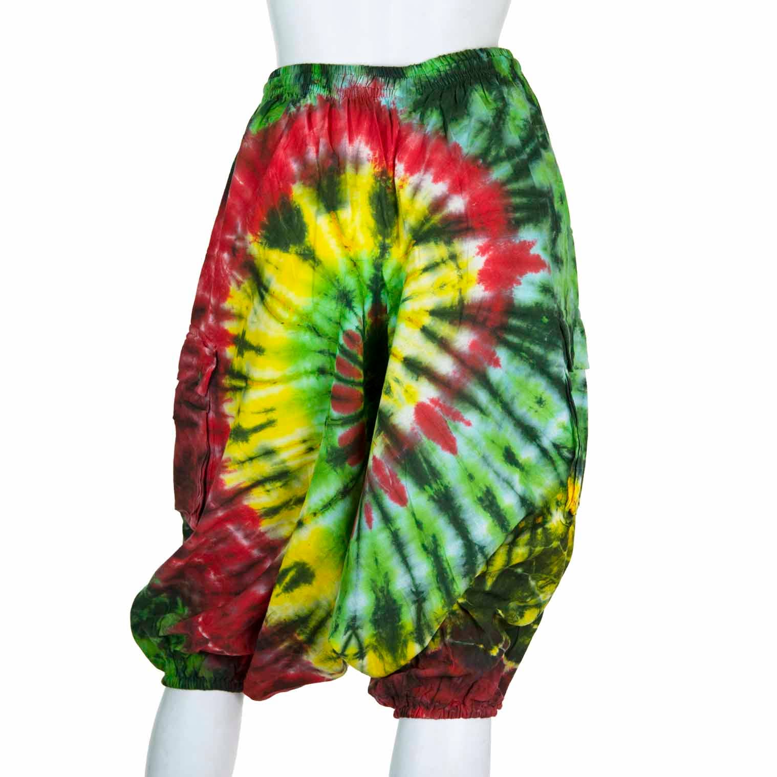 Siesta – wholesale Trousers – Unisex – Tie Dye Ali Baba Short Trousers3
