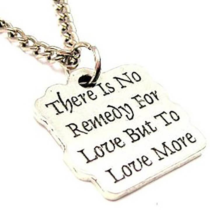 Non c'è rimedio per l'amore ma per amare più collana per la vendita all'ingrosso da parte di Chubby Chico Charms
