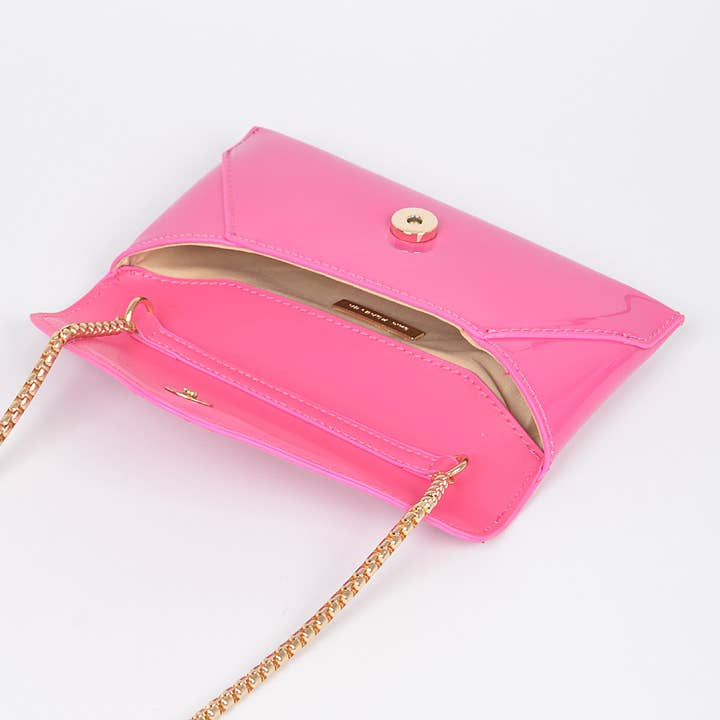 3AM BY H&D ACCESSORIES - Wholesale Clutch Bag - Women's - ENAMEL ENVELOPE CLUTCH