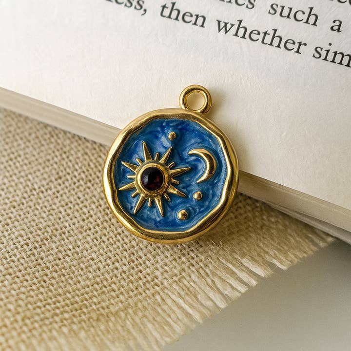 Sun & Moon Enamel Charm and other Purchase wholesale charms for crafts. Free returns & net 60 terms on Faire trending on Faire.