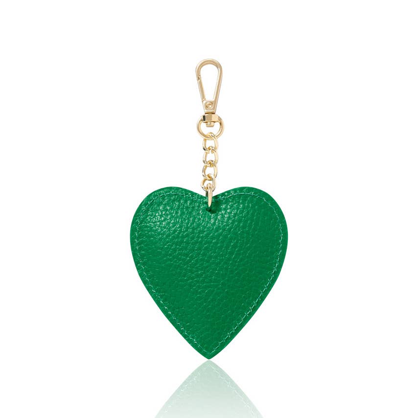 MONTTE DI JINNE - Wholesale Keychain - Unisex - Italian Handmade Genuine Leather Heart Keyring Keychain15