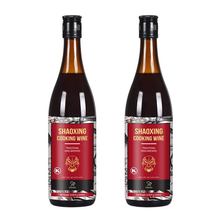 Soeos Shaoxing Cooking Wine, 640 ml, 2 Pack for wholesale by soeos