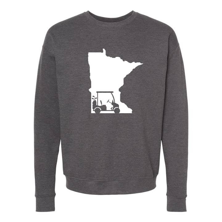 Golf Cart Minnesota Sweatshirt mit Rundhalsausschnitt für den Großhandel von Minnesota Awesome