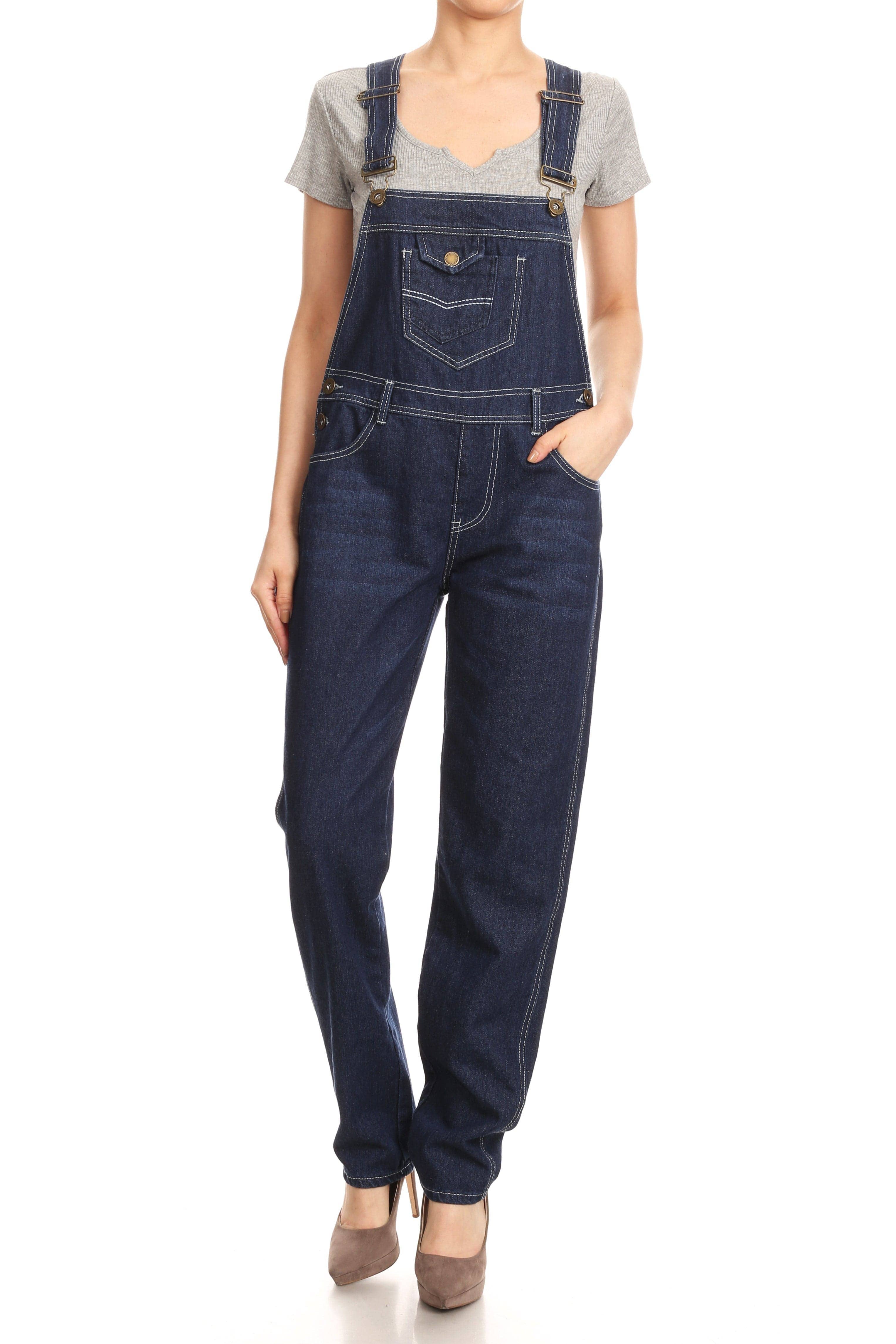 Anna Kaci Wholesale - Wholesale Overalls - Women's - Vintage Straight-Leg Overalls29