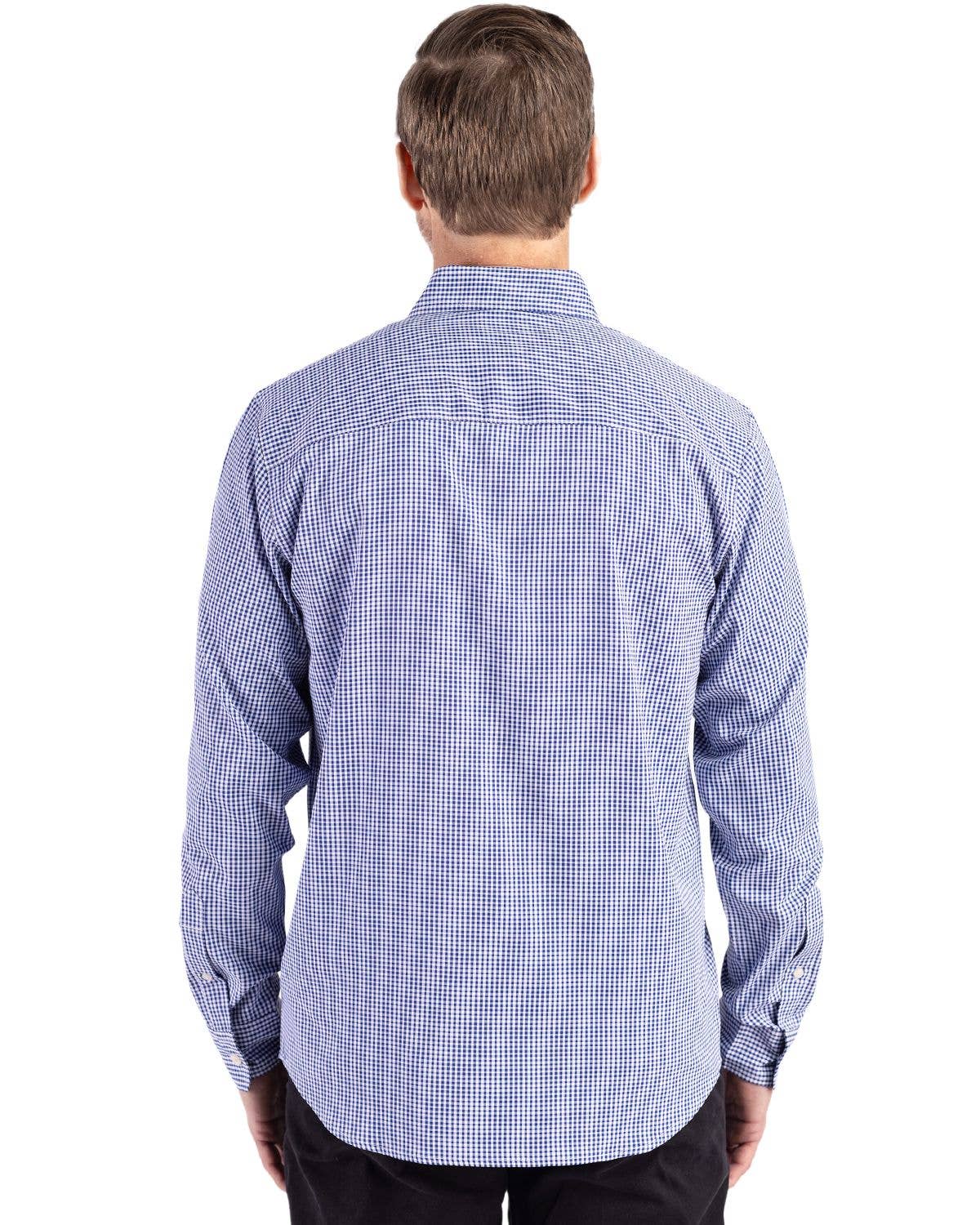 Cutter & Buck - Wholesale Button Down Shirt - Men's - Cutter & Buck Skyline Gingham Mens Big & Tall Dress Shirt17