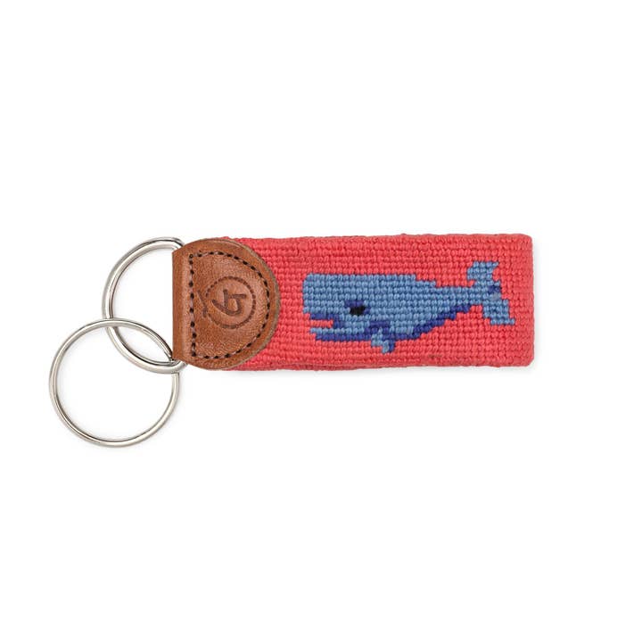 Whale Needlepoint Keychain for wholesale by Good Threads