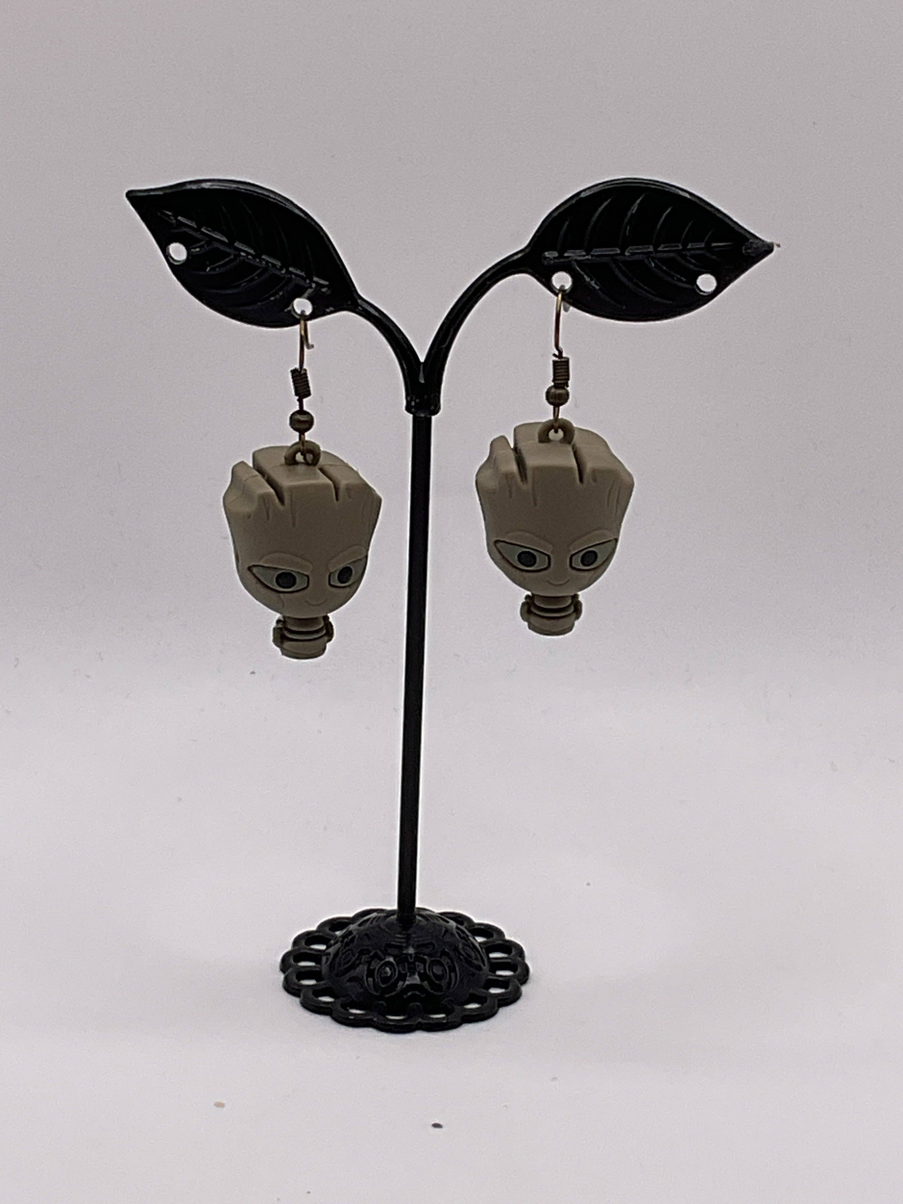 S and E Hobbies and Collectables - Wholesale Dangle Earrings - Baby Groot Earrings