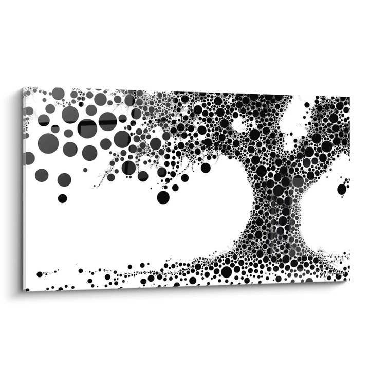 Quadro Árvores Magnéticas - edição manchada preto e branco por atacado de Walensky