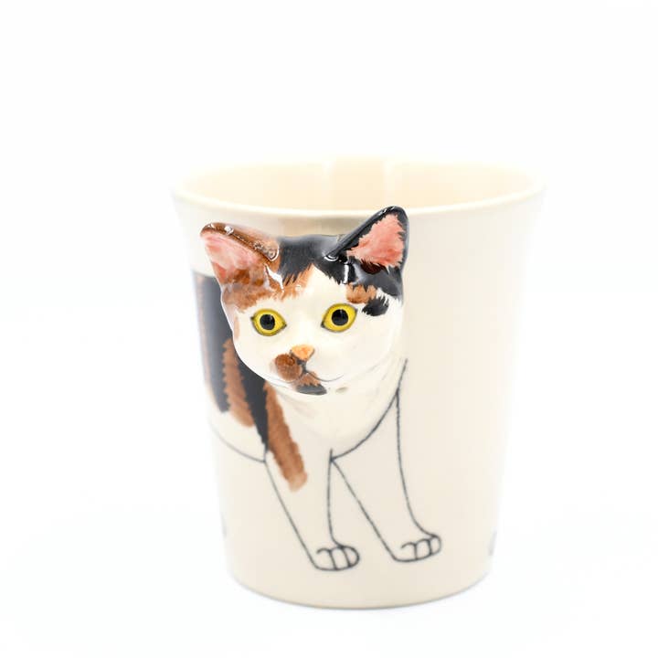 Art Floral Trading LLC – Engroshandel Kaffekrus – MUG129 Krus med calico kat 295 ml2