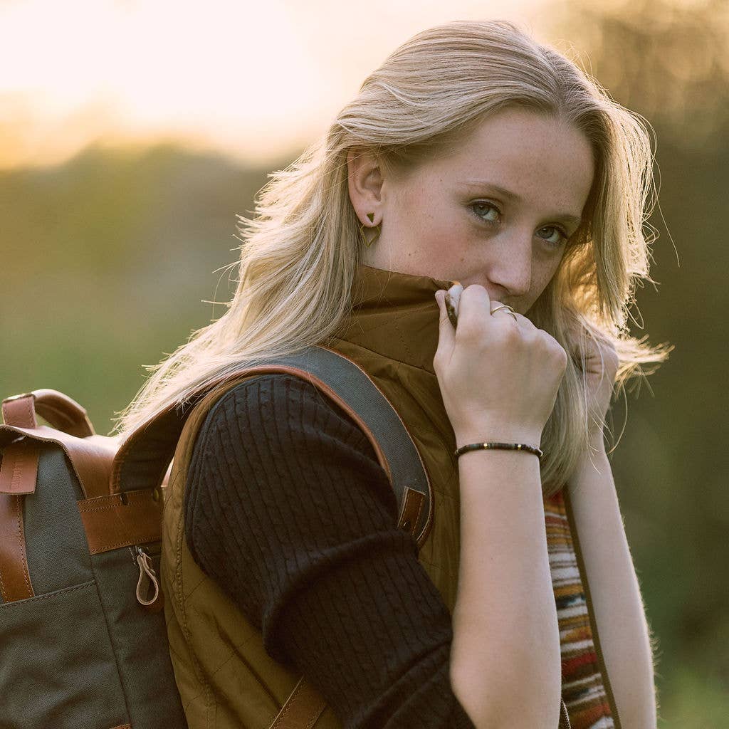 Steel & Clover - Wholesale Beaded Bracelet - Pipestone Bead & Stone Bracelet2