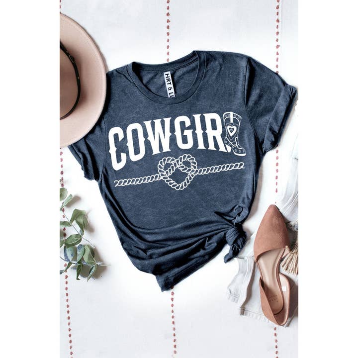 HRTandLUV - Wholesale Screen Printed T-Shirt - Women's - COWGIRL MINERAL GRAPHIC TEE