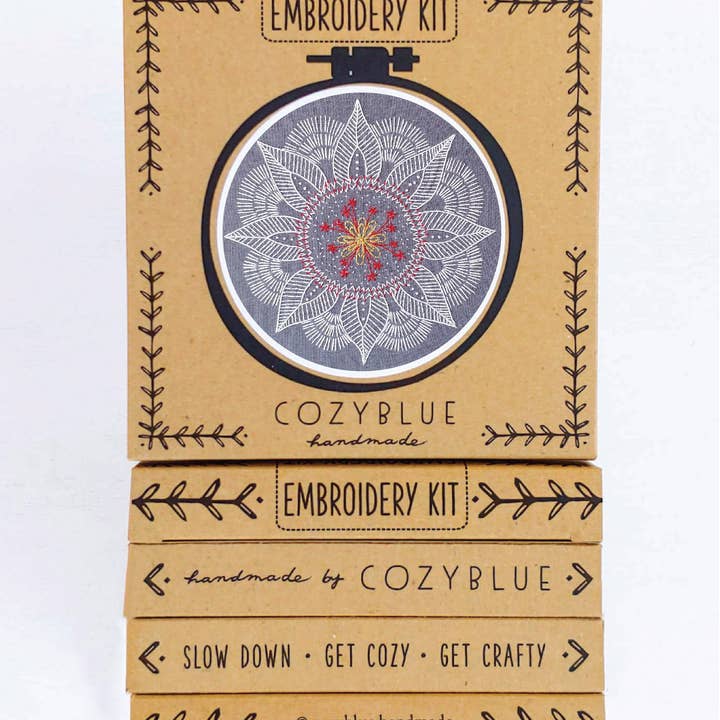 cozyblue handmade – wholesale Material för broderi/korsstygn – höst mandala broderi kit