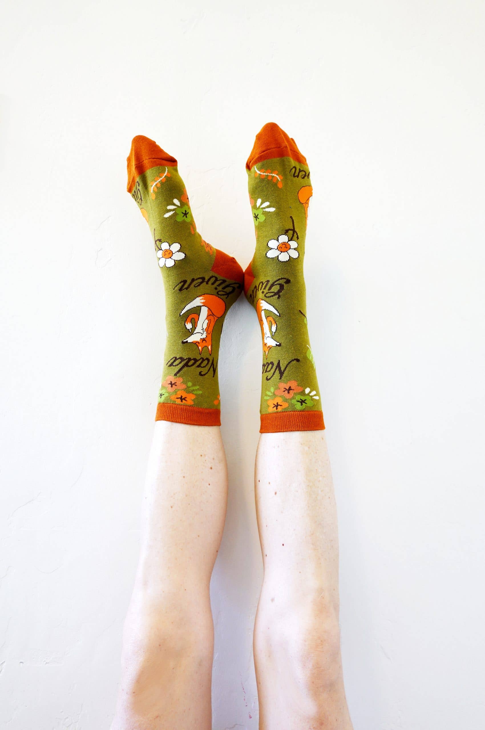 Oooh Yeah/Sock It Up/Oooh Geez Slippers - Wholesale Socks - Women's - Nada Fox Given | Women's Funny Novelty Crew Socks3