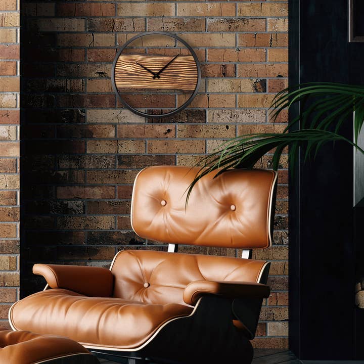 NeXtime - Wholesale Wall Clock - Forest Metal & Solid Wood Wall Clock9