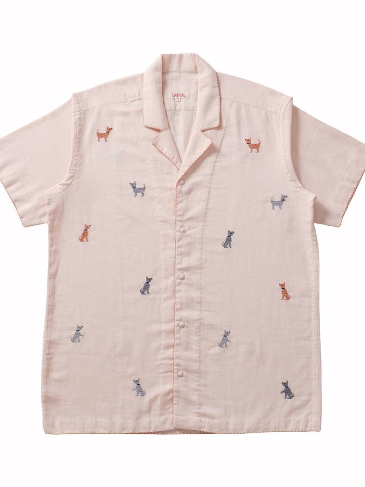 KORSSTING HUNDESKJORTE - 100% BOMULD for engroshandel hos Choyal - Fair Trade Unisex Clothing