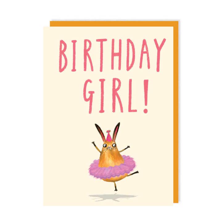 Tarjeta de felicitación de cumpleaños con coneja para venta al por mayor de Charley Rabbit Cards