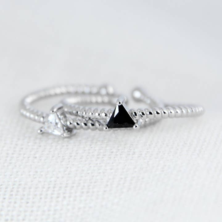 Crystal Triangle Ring for wholesale by Mariona & Co