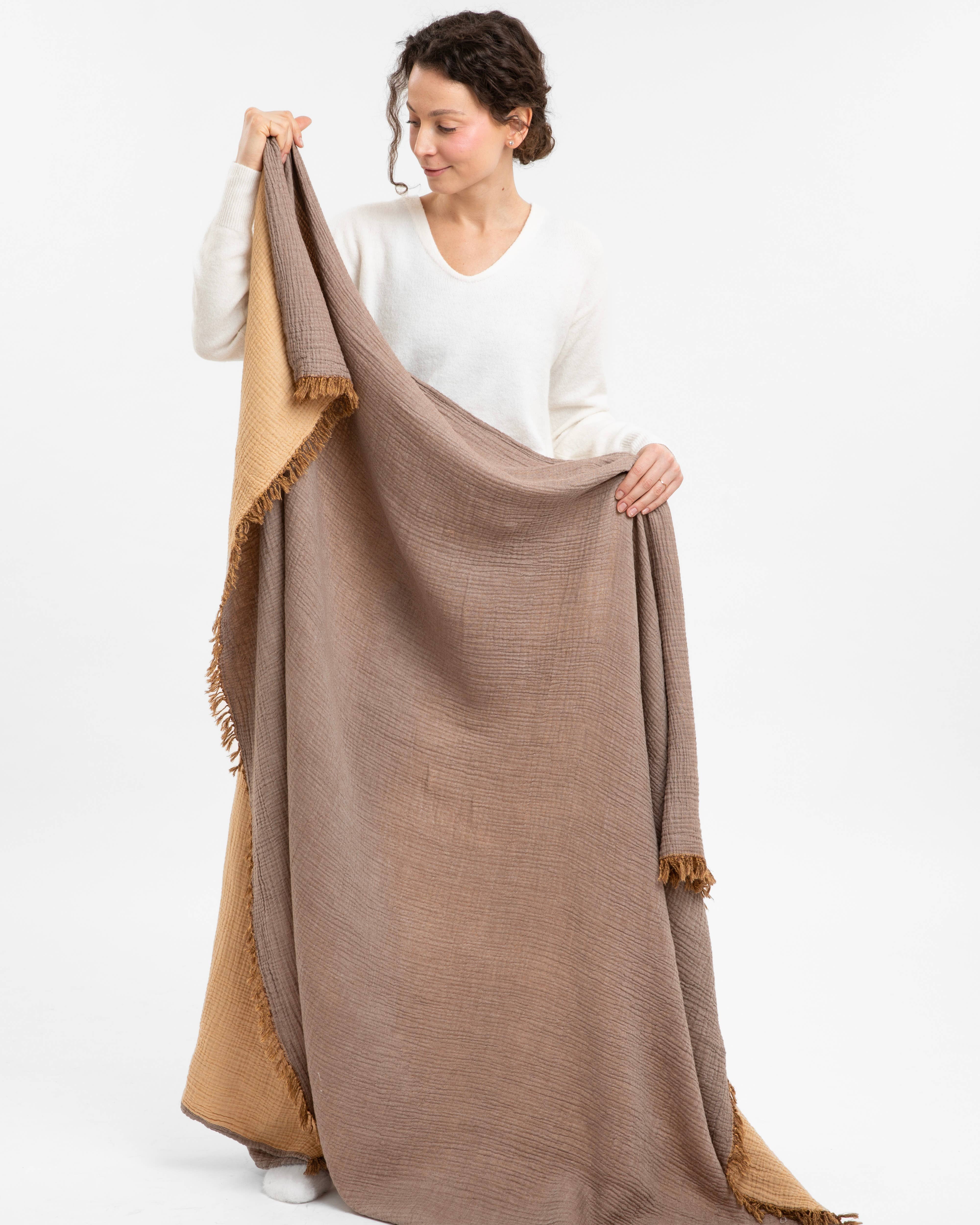 Woven Stories - Wholesale Throw Blanket - Cocoon Cotton Reversible Throw Blanket12