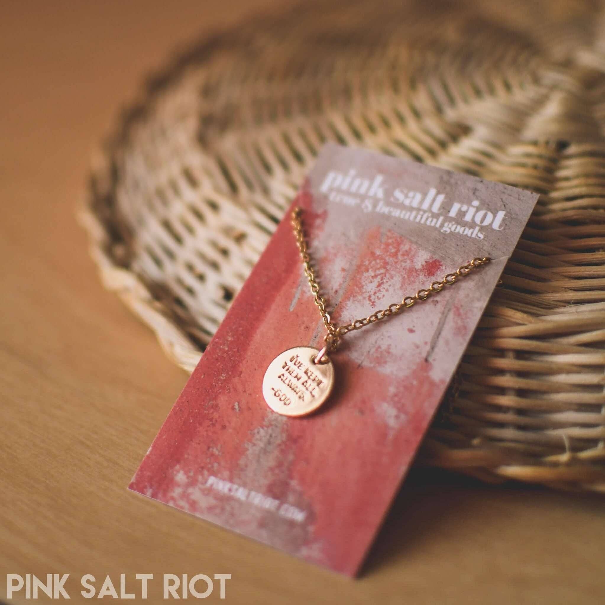 Pink Salt Riot – Großhandel Kette mit Anhänger/Charm – Erinnere dich an meine Versprechen Goldkette6