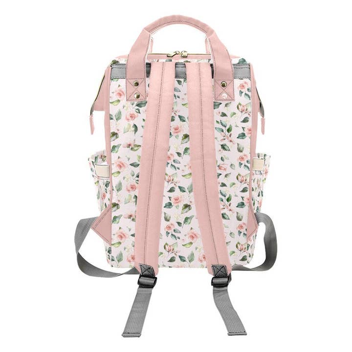 Empowering Decor - Wholesale Luierrugzak/tas - Baby - Rozen Tuin met Safari Dieren Gepersonaliseerde Luiertas1