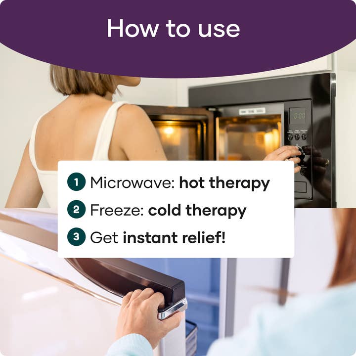 Glow by Hormone University - Wholesale Hot/Cold Compress - All-Natural Flaxseed and Lavender Pad -Microwavable Heat Pad