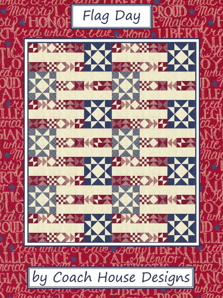 Flagga dag täcke mönster för wholesale av Coach House Designs