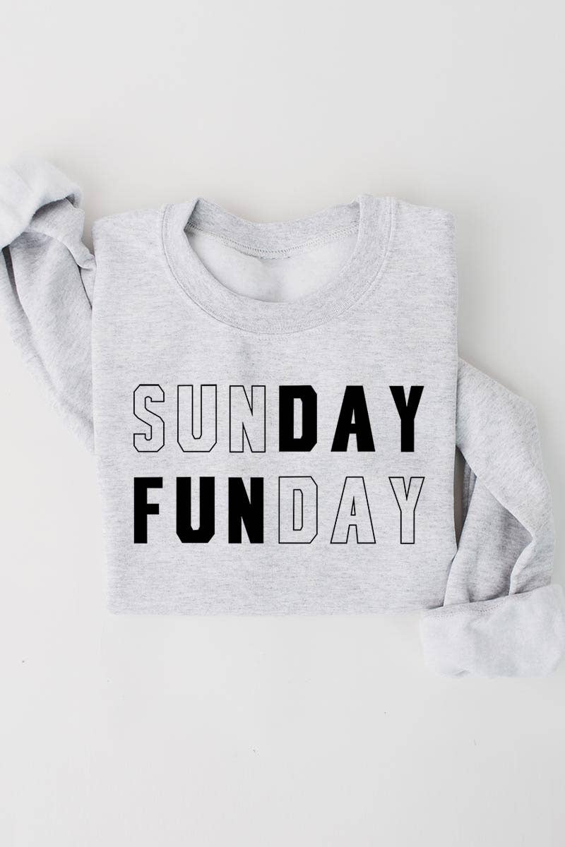 COLORBEAR - Vente Sweat-shirt à imprimés – femme - Chandails en molleton à motif graphique Sunday Funday0