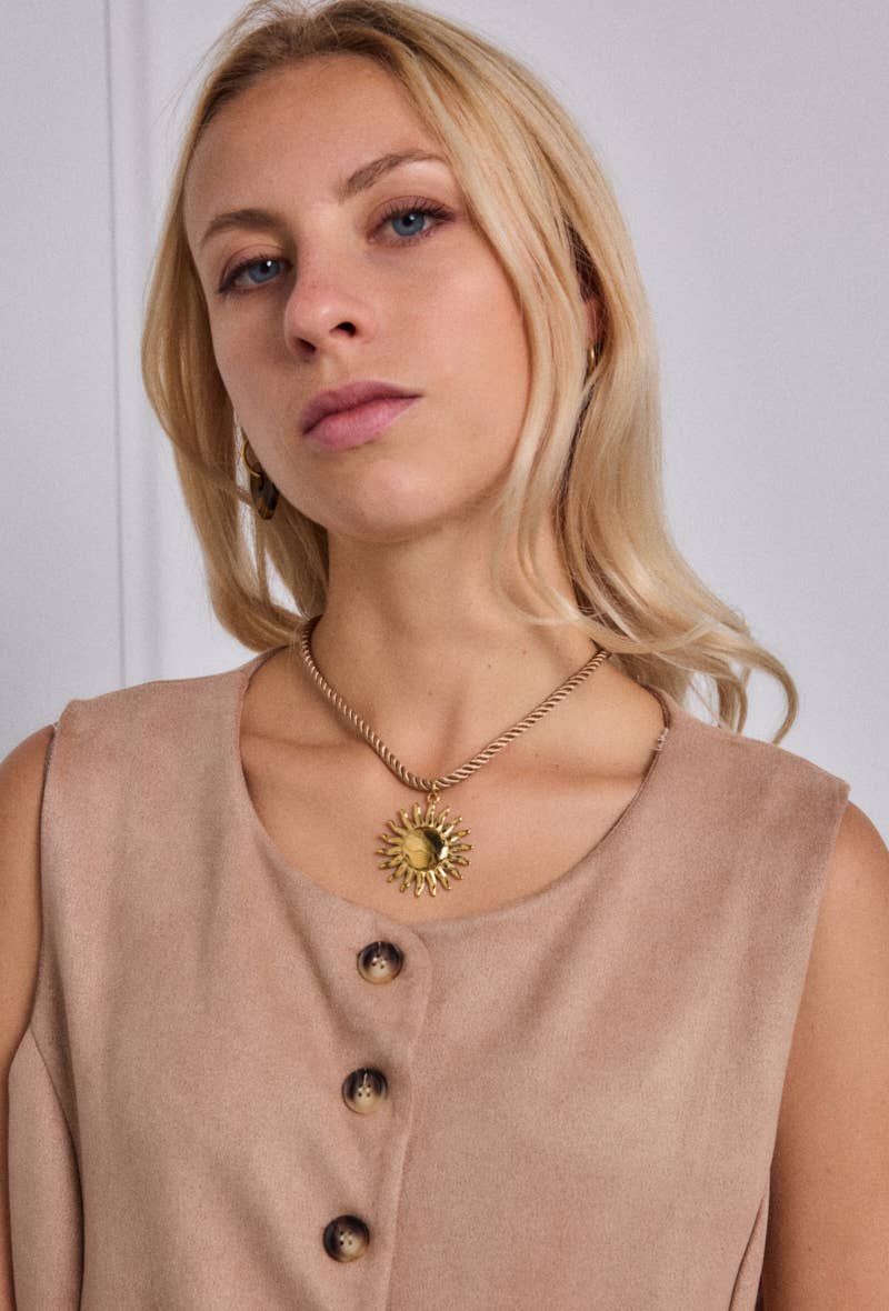 oro Collana in acciaio inossidabile 224AQ168 in vendita all'ingrosso su Faire0