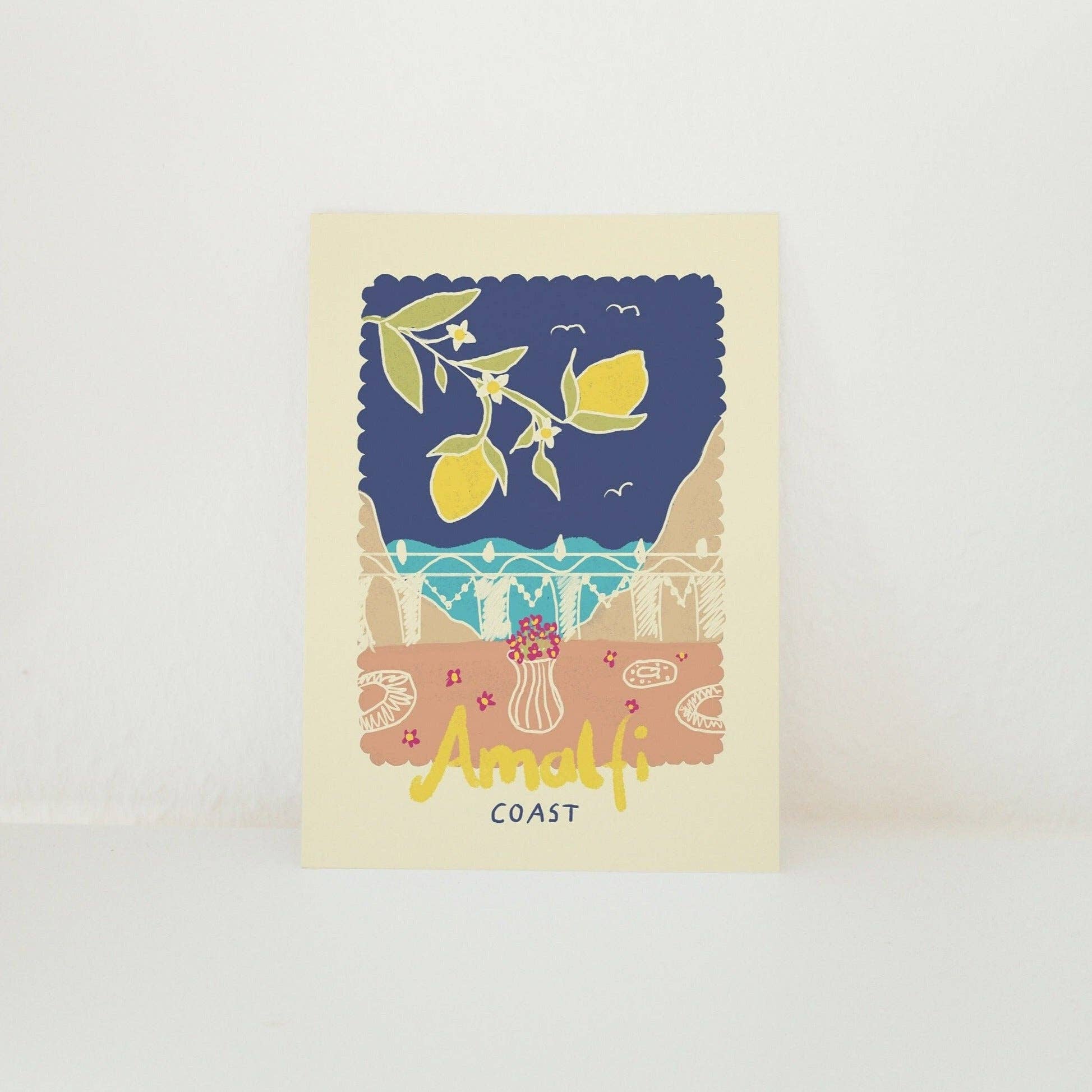 Studio Dolci - Wholesale Postcard - POSTCARD AMALFI BALCONY