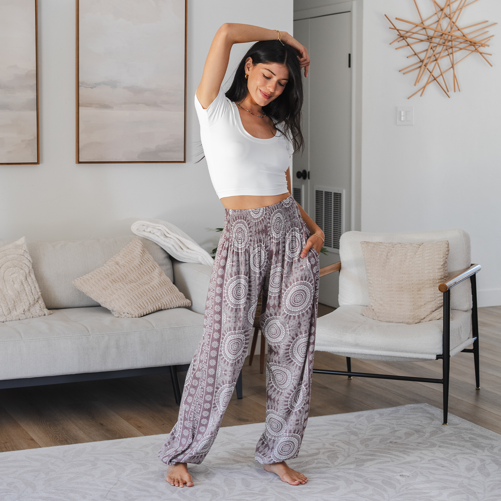 Lotus and Luna - Wholesale Pants - Women's - Nosara Harem Pants with Pockets8