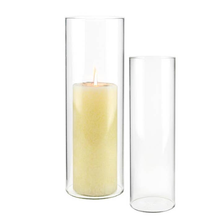 Galore Home - Wholesale Candle Holder - 14" Tall Chimney with 3" Top, Clear1