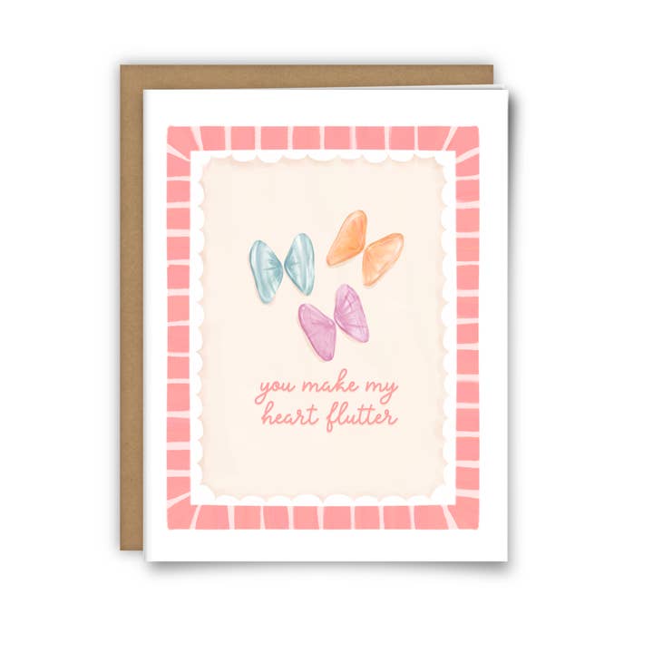 25 Sweetpeas - Wholesale Valentine's Day Card - Seashell Valentine Card - Punny Valentine Gift, Ocean