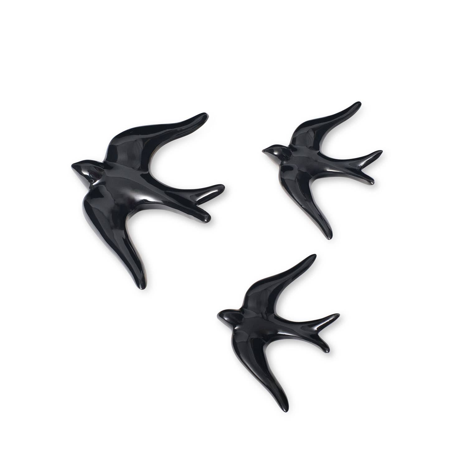 Casa Atlântica - Venta al por mayor Adornos de pared - Golondrinas de cerámica lisas en varios colores1