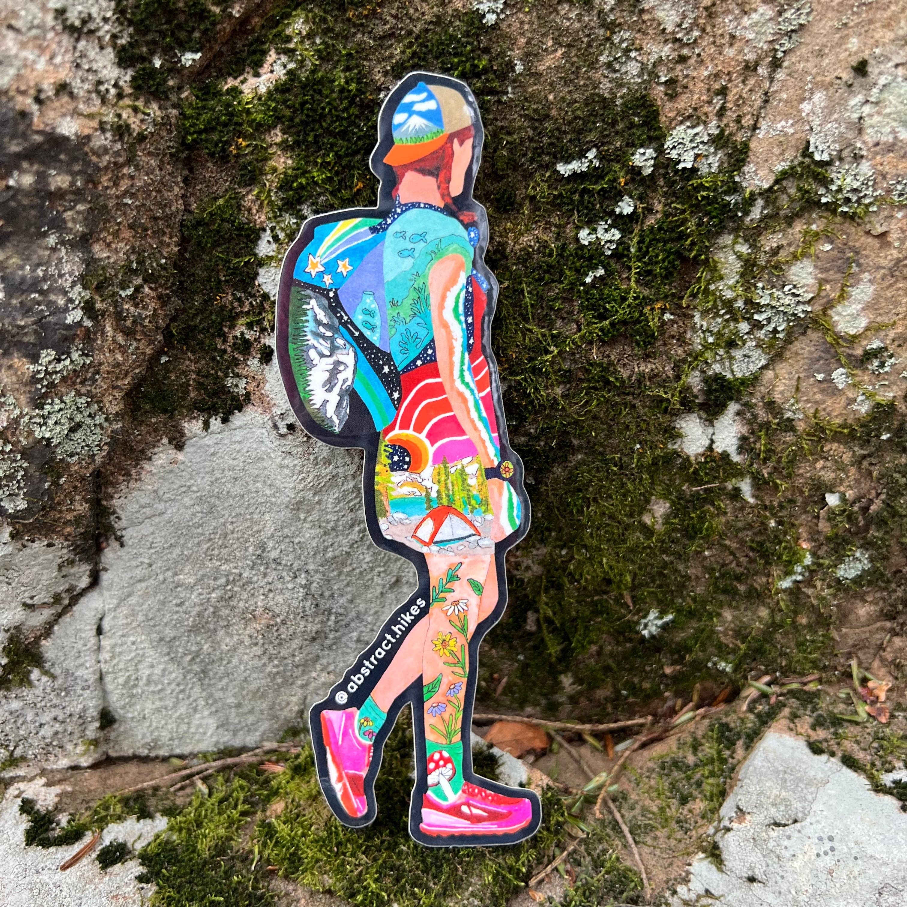 Abstract Hikes - Wholesale Sticker - Hiking Sticker: "Ella"4