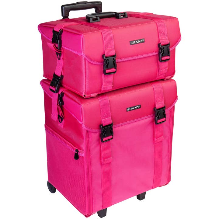 SHANY Cosmetics - Wholesale Makeup Storage Box - Soft Makeup Artist Rolling Trolley Cosmetic Case with Free Set of Mesh Bag3