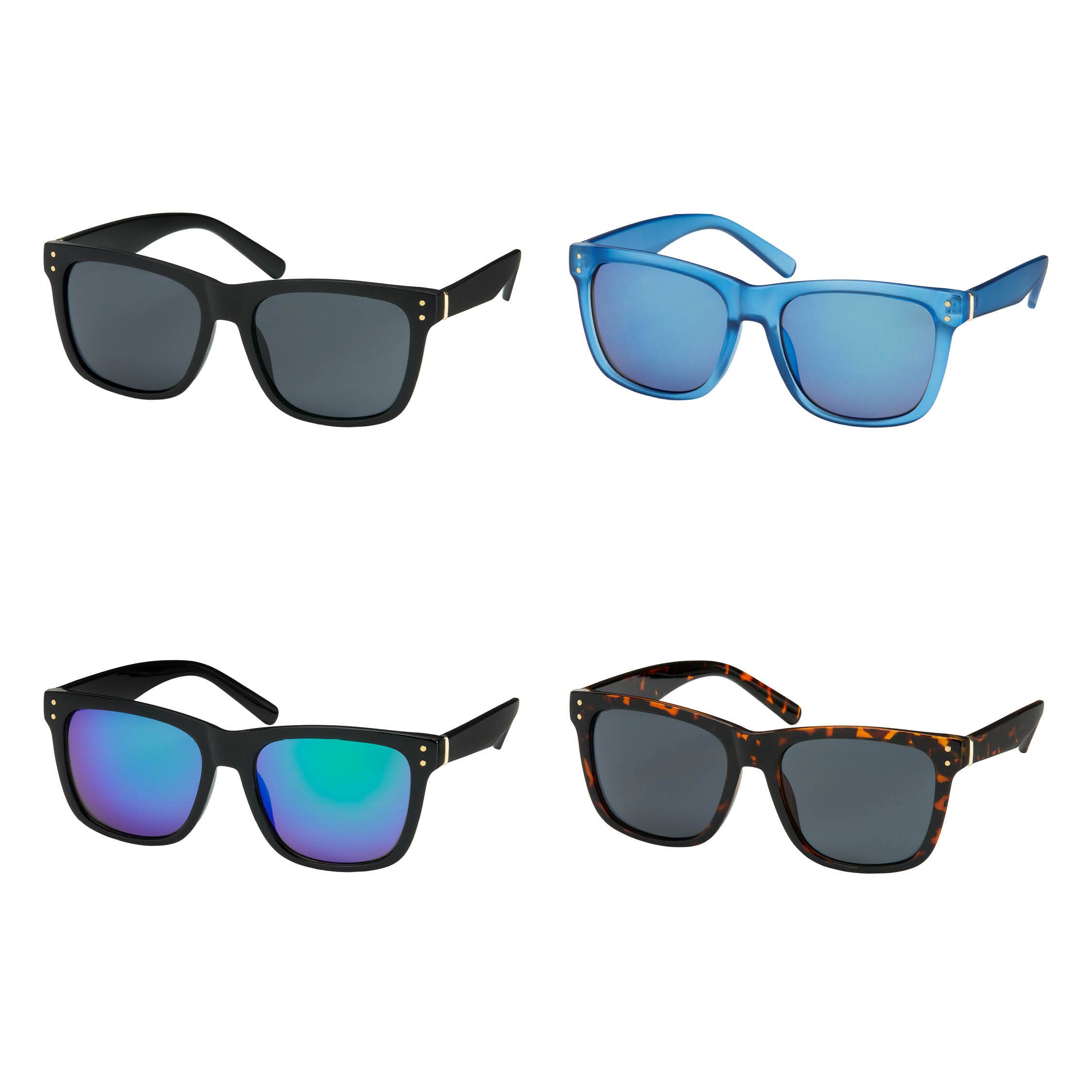 Blue Gem Sunglasses Inc - Wholesale Sunglasses - Men's - 1245 - 805 -Square W/Pins Sunglasses0