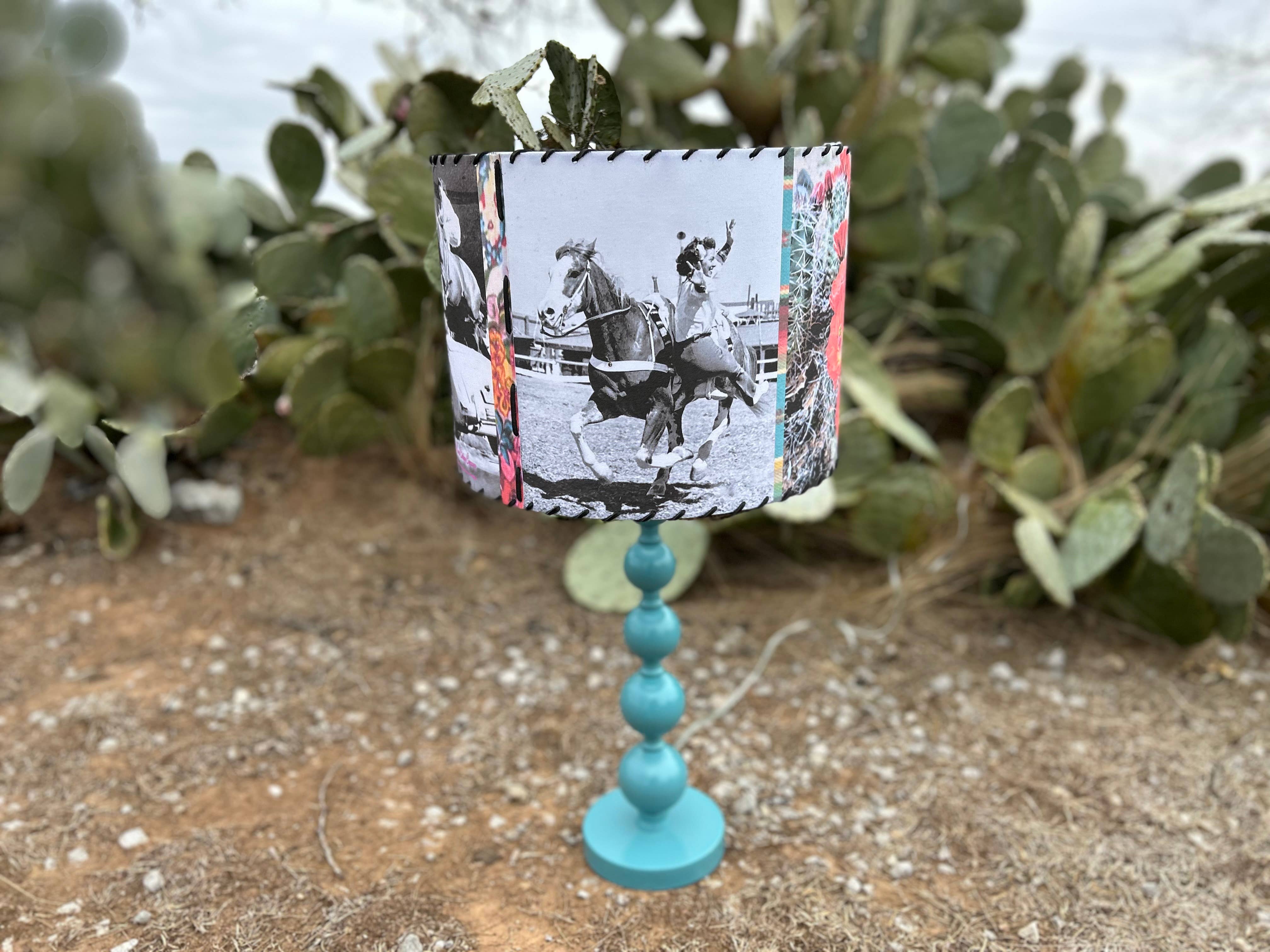 Red Dirt Ranch Clothing Company - Wholesale Lamp Shade - Lampshade Trick Rider4