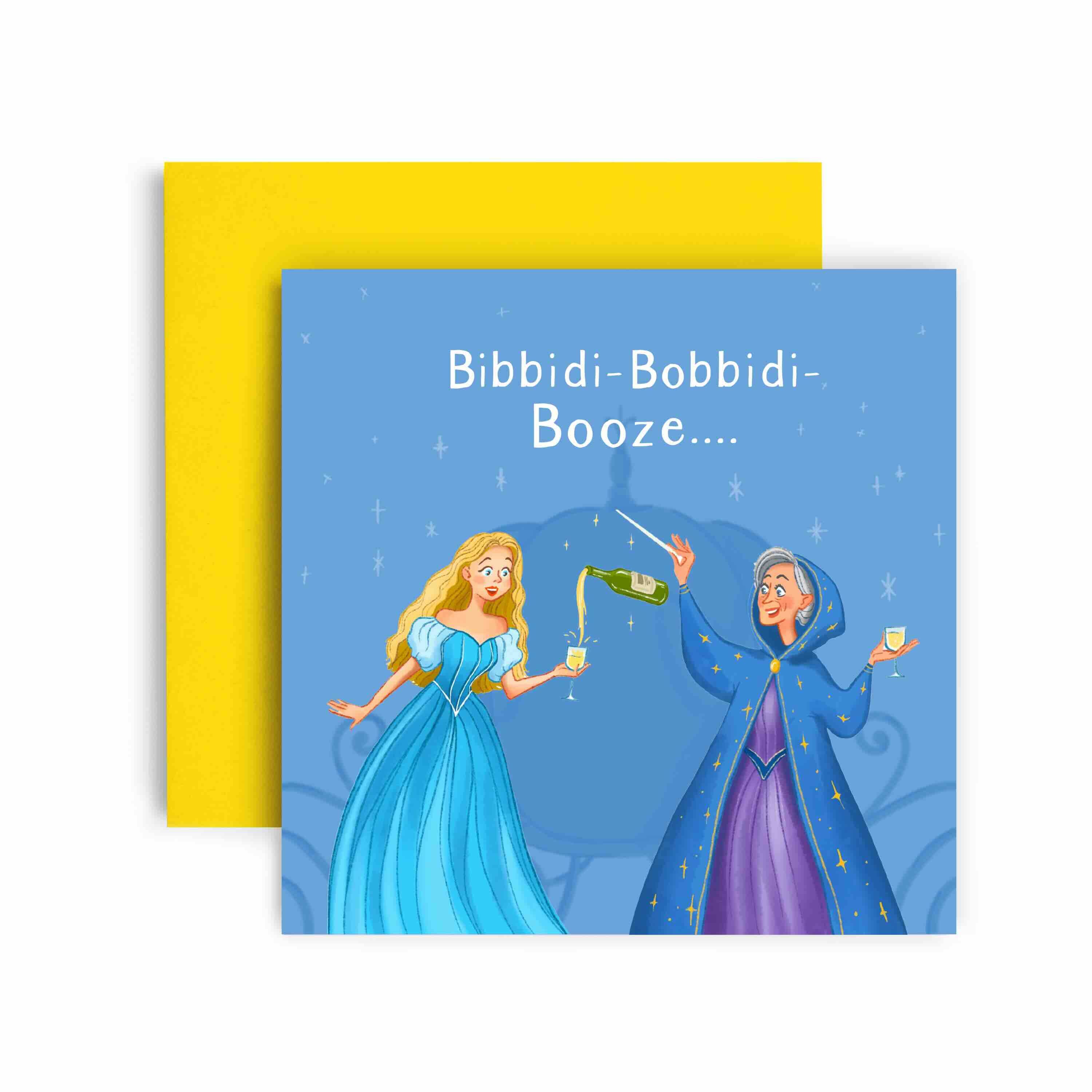 Huxters – wholesale Birthday card –  Bibidi Bobbidi Booze 0