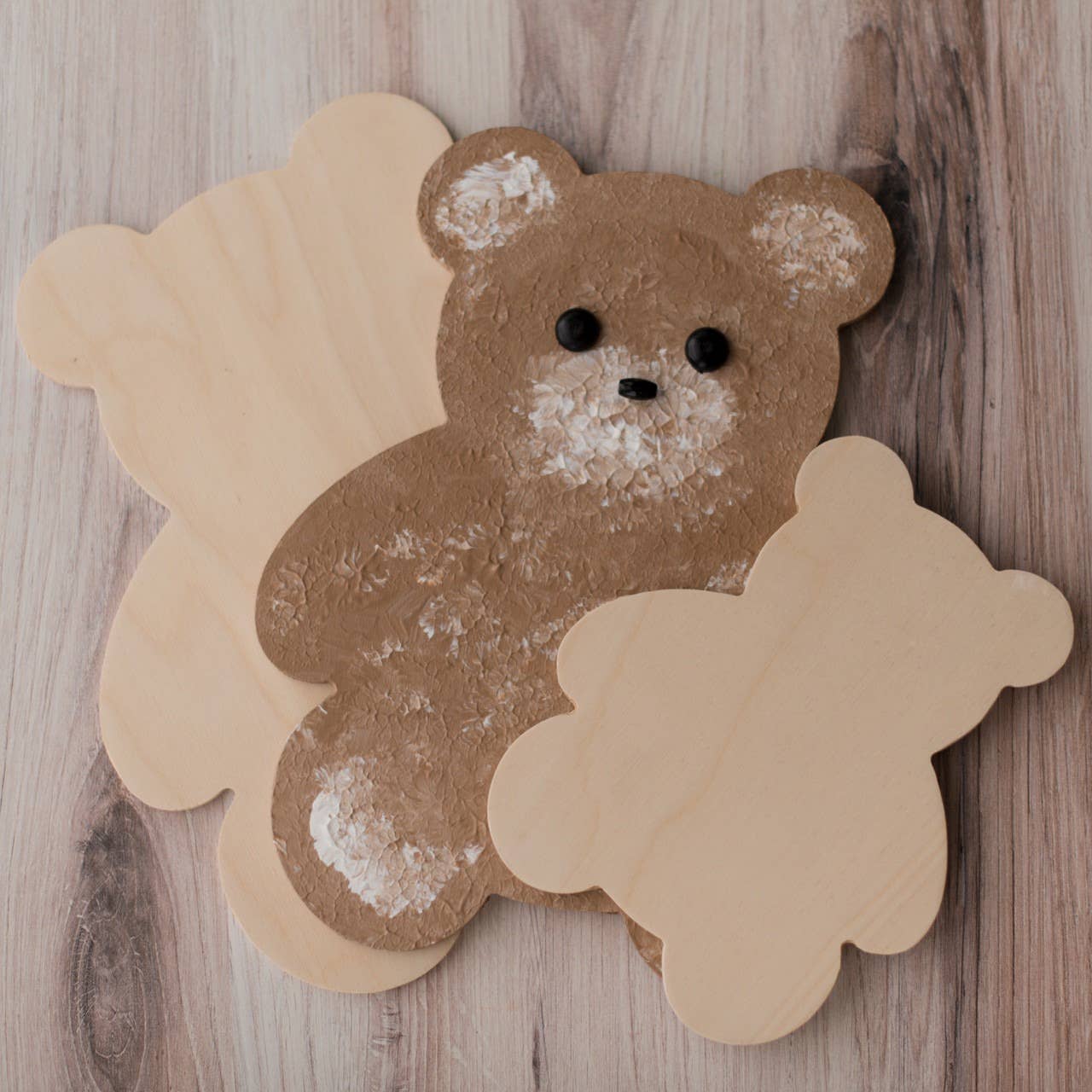 Woodpeckers Crafts - Wholesale Cutouts - Wood Teddy Bear Cutout5