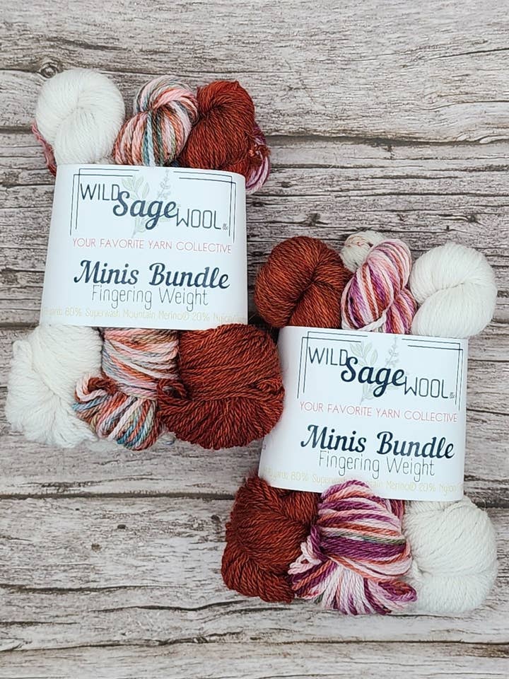Minis Collezione Firewoven - Fingering - RTS per la vendita all'ingrosso da parte di Wild Sage Wool
