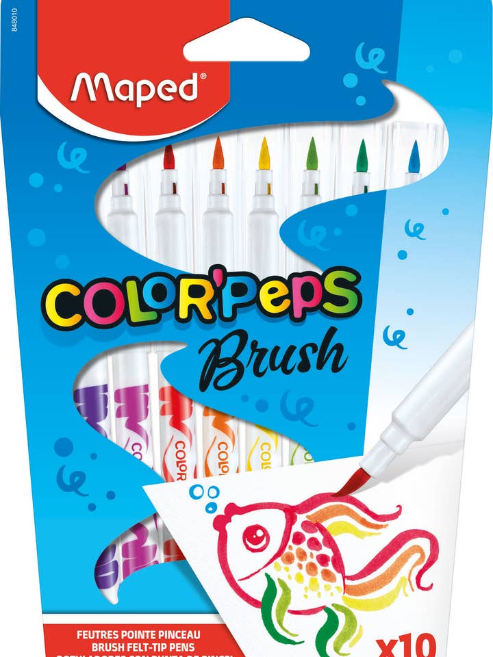 Color'Peps Brush X10 brush - box for wholesale by Maped Deutschland GmbH
