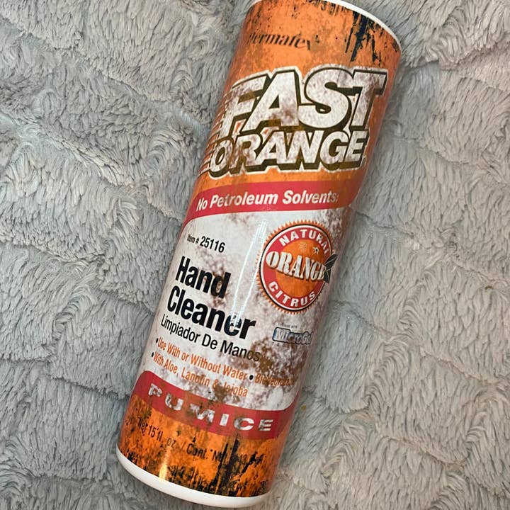 Gobelet nettoyant pour les mains Fast Orange pour la vente par Drifting Dogwood Designs