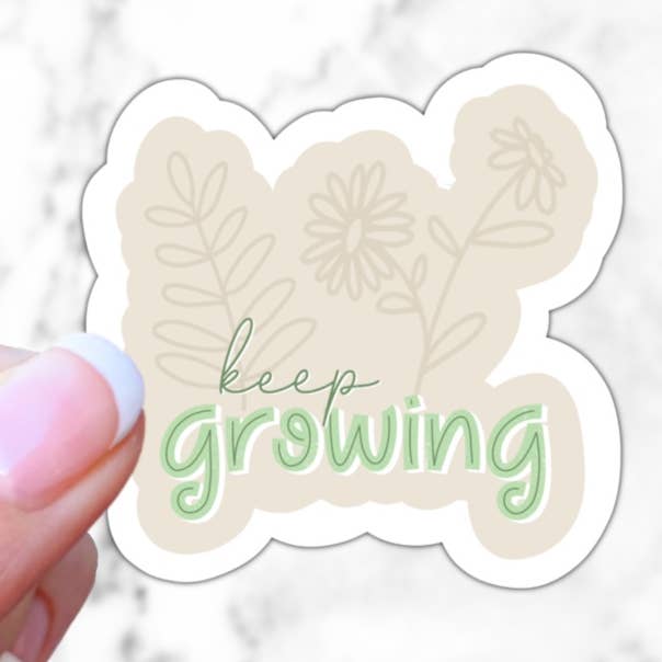 Håll växande citat klistermärke för wholesale av Simply Fangirl Designs