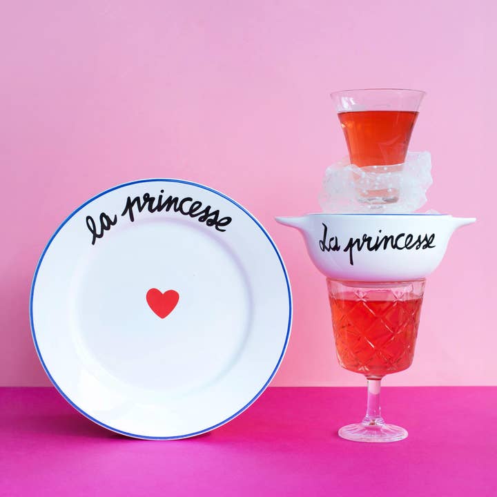 LA FAMILLE S'ÉLATE PLATE - La Princesse for wholesale by Pied De Poule