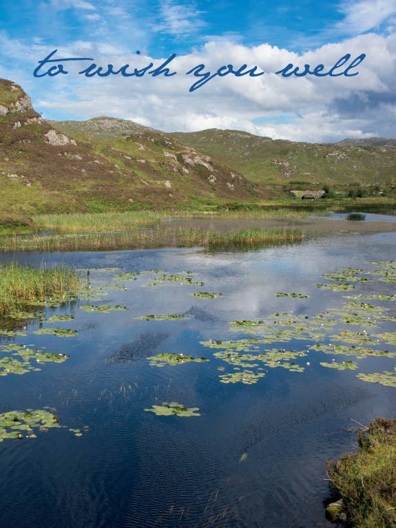 Get Well Card - Scottish Lake Scene for wholesale by Leonard Smith