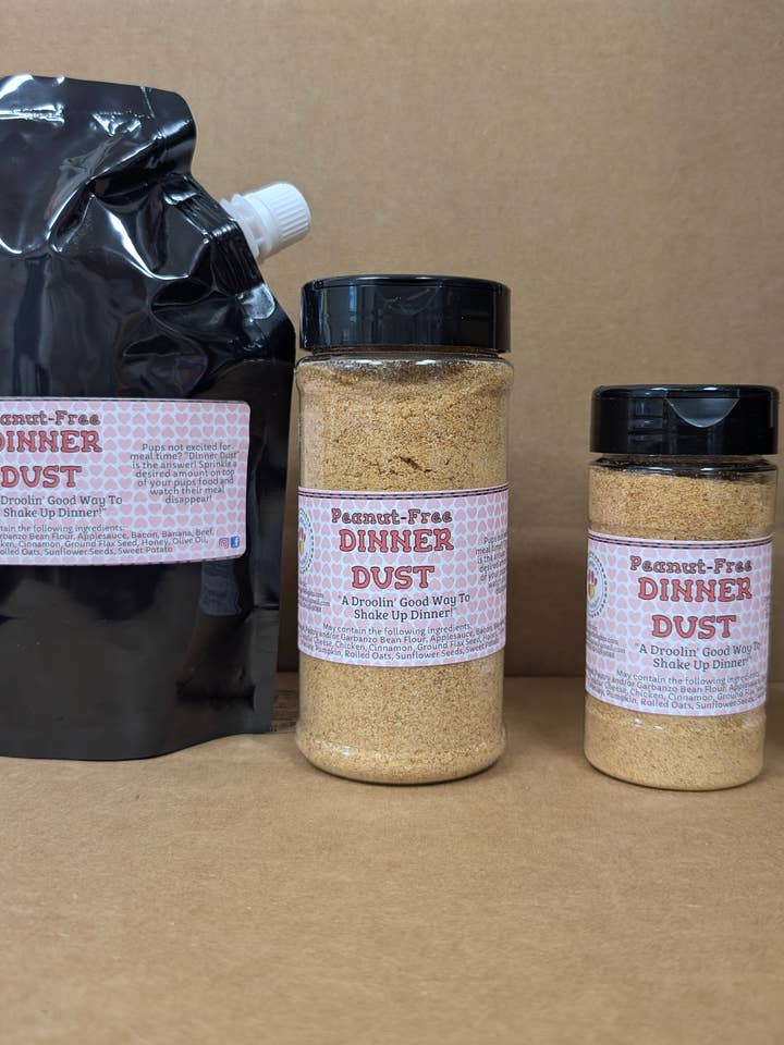 Dinner Dust - Peanut Free for wholesale by Veronica's Doggie Delights