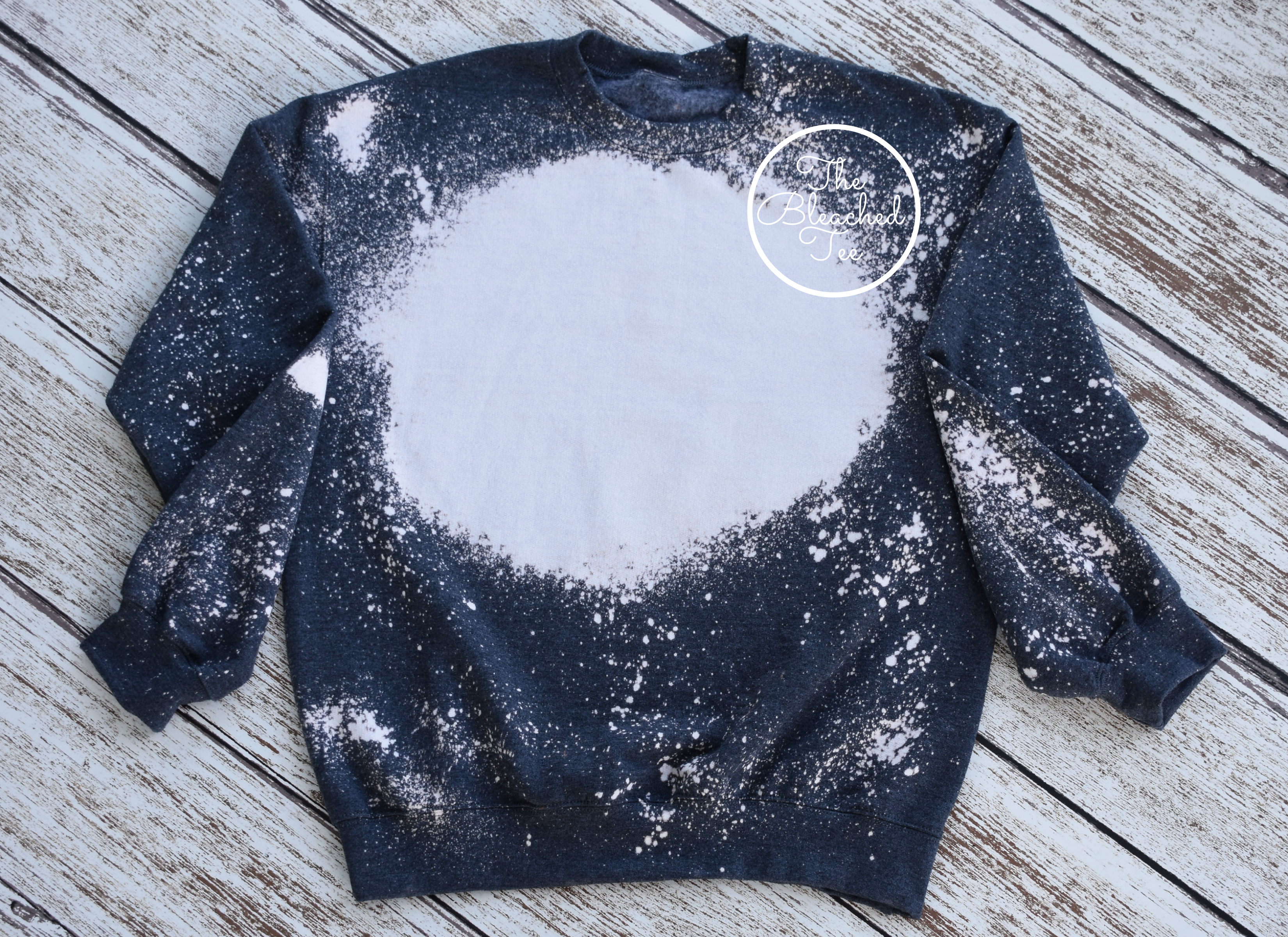 black bleached crewneck sweatshirt