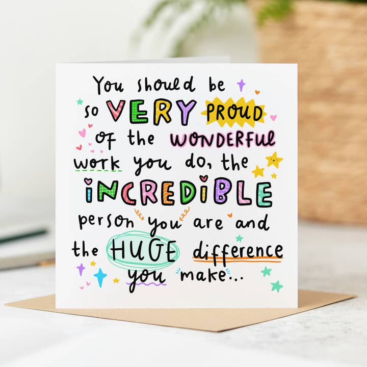 La carte de l'énorme différence que vous faites pour la vente par Arrow Gift Co