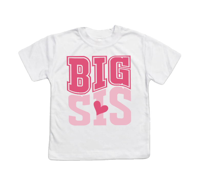 AvaryMaeInspirations - Wholesale Screen Printed T-Shirt - Kids - Big Sis, Lil Sis Birth Announcement Girls Shirt0